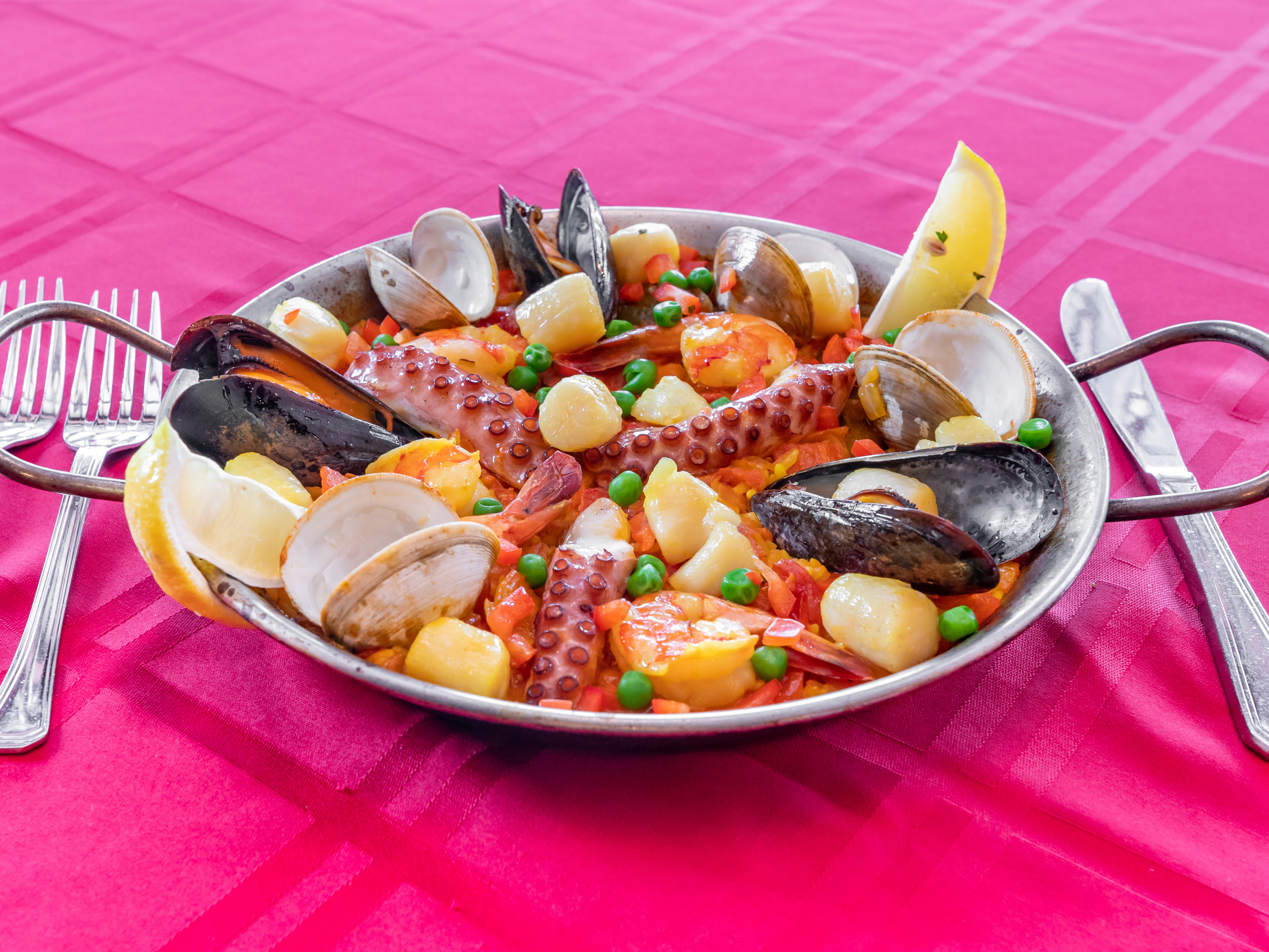 Order Mariscos Paella food online from Meson Sabika store, Naperville on bringmethat.com