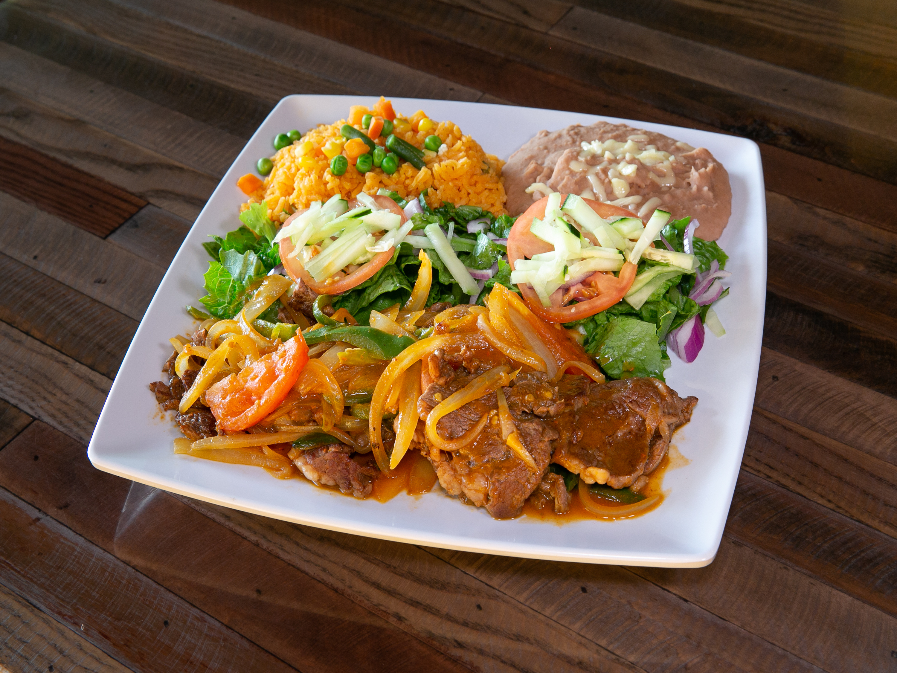 Order Bistec a la Mexicana food online from Ixcateco Grill store, Chicago on bringmethat.com