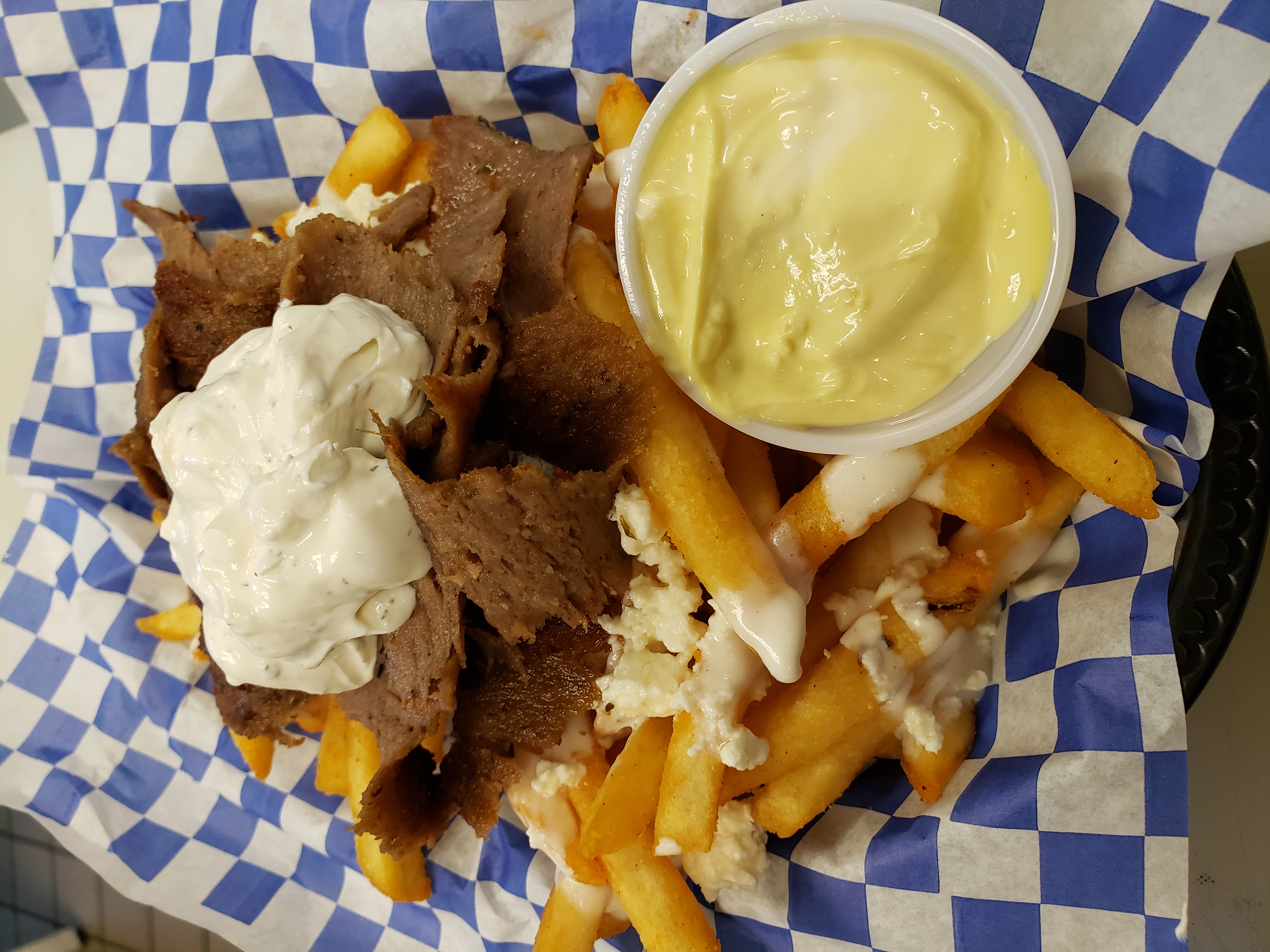Order Gyro Fries food online from Athena Greek Cafe & Bakery store, Bakersfield on bringmethat.com