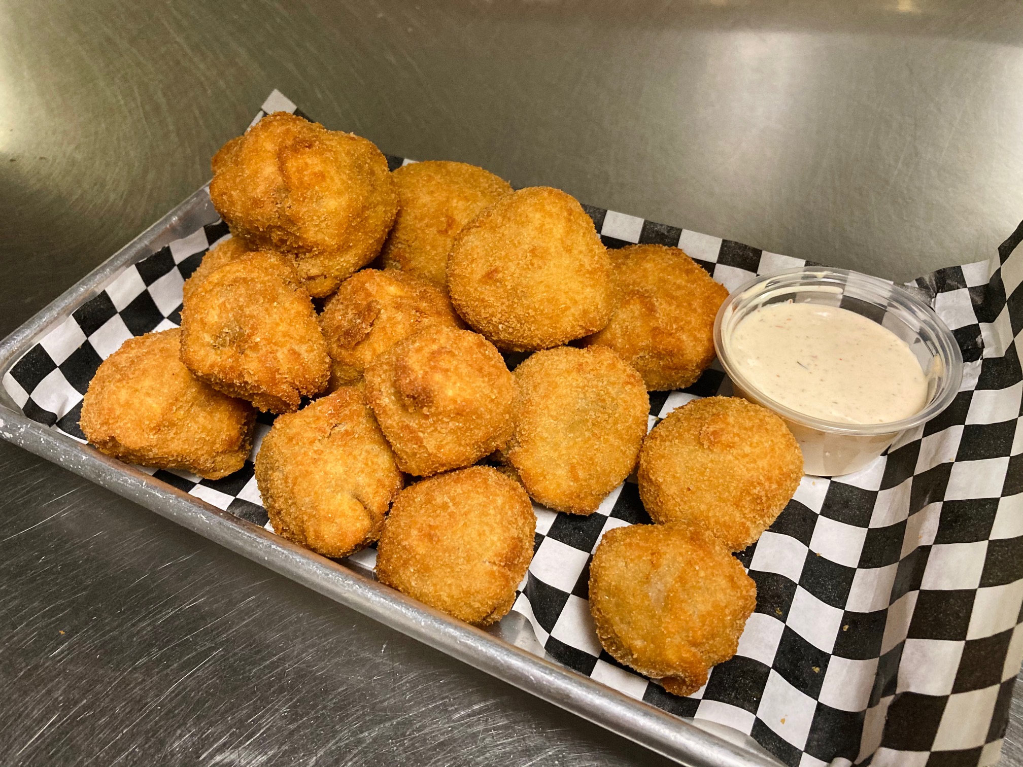Order Fried Mushrooms food online from Saints Pub + Patio store, Independence on bringmethat.com