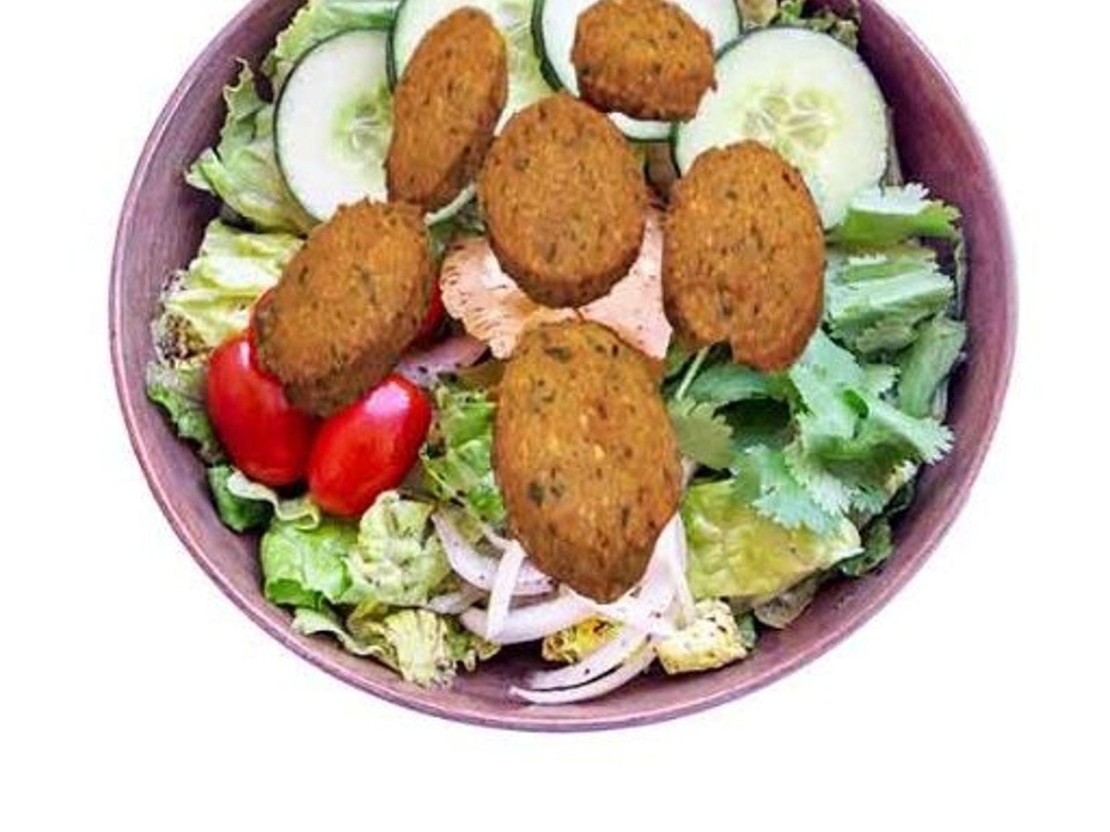 Order MEDITERRANEAN SALAD w/ FALAFELS food online from Chicago Gyros store, Phoenix on bringmethat.com