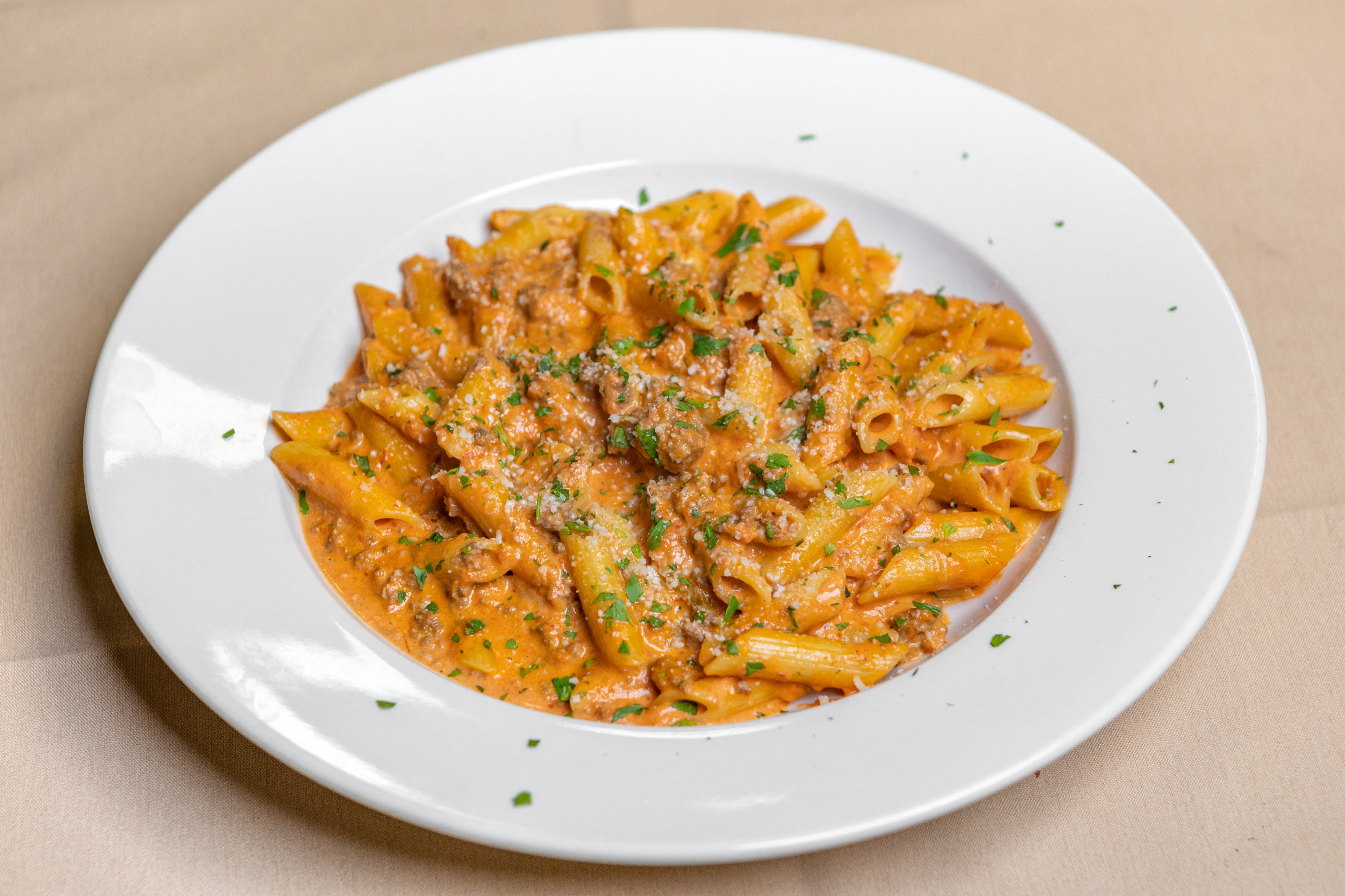 Order Penne Bolognese - Pasta food online from La Margherita Pizzeria store, Medford on bringmethat.com