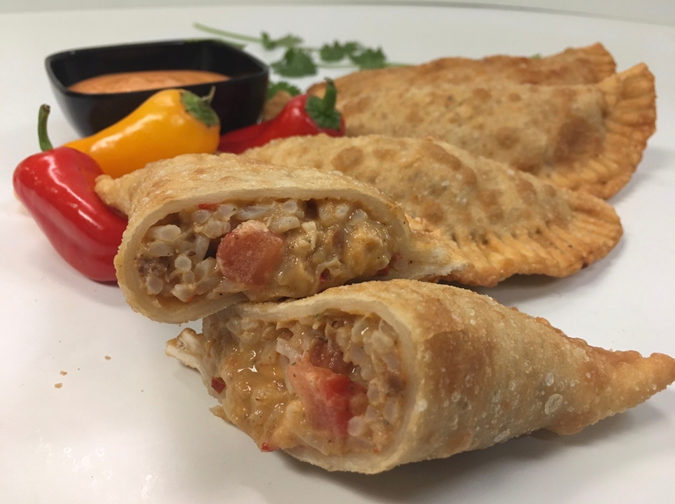Order Lobster Stuffed Empanada food online from Captain’s Curbside Seafood store, Trappe on bringmethat.com
