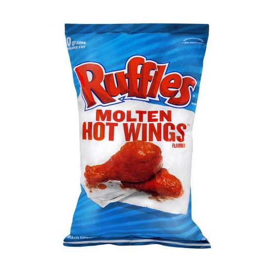 Order Ruffles Molten Hot Wings Flavored Potato Chips food online from Deerings Market store, Traverse City on bringmethat.com