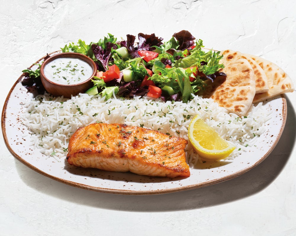 Order Grilled Salmon Plate food online from Luna Grill store, Carlsbad on bringmethat.com