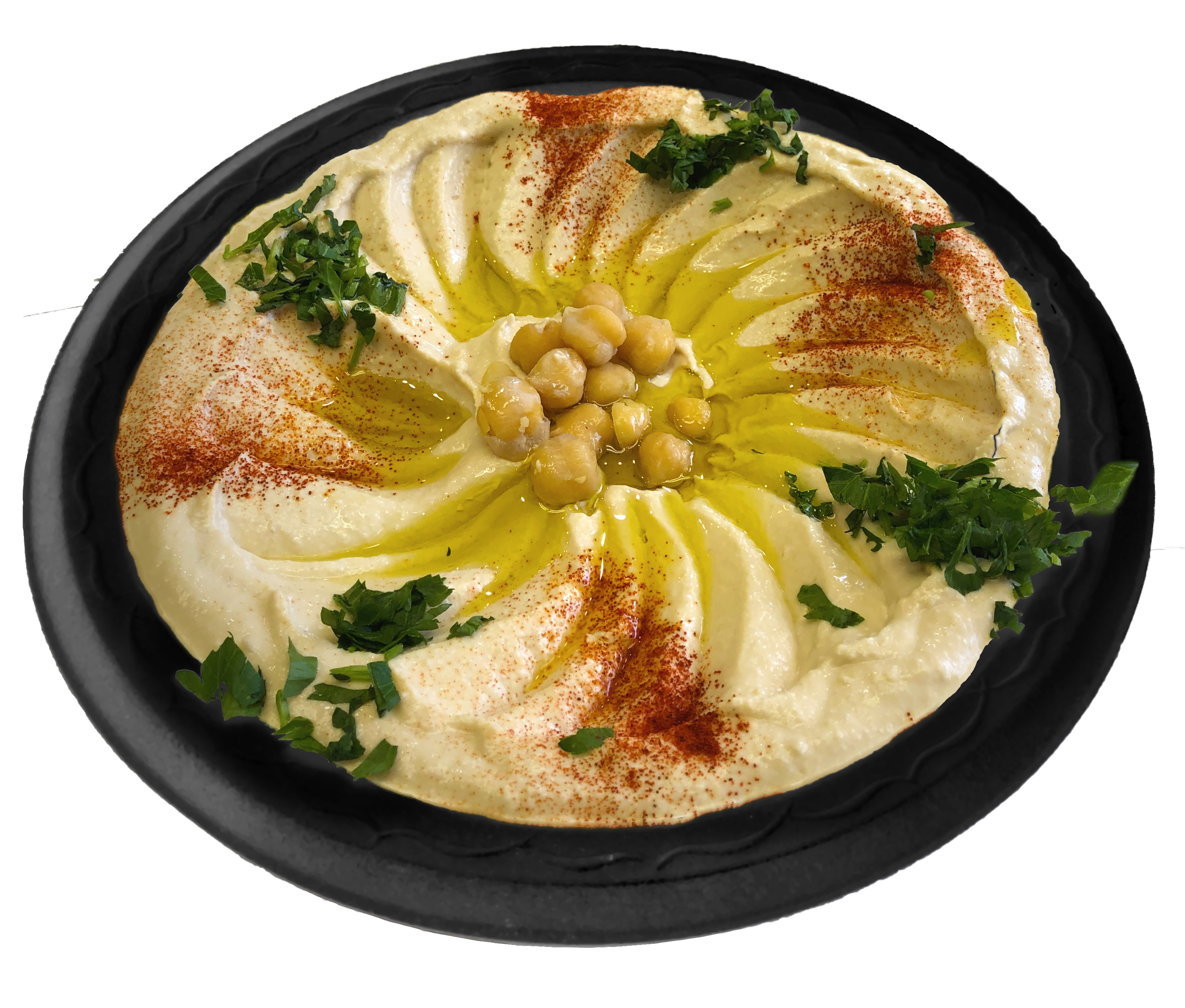 Order 8. Hummus Plate food online from Charlie Gyros store, Huntington Beach on bringmethat.com