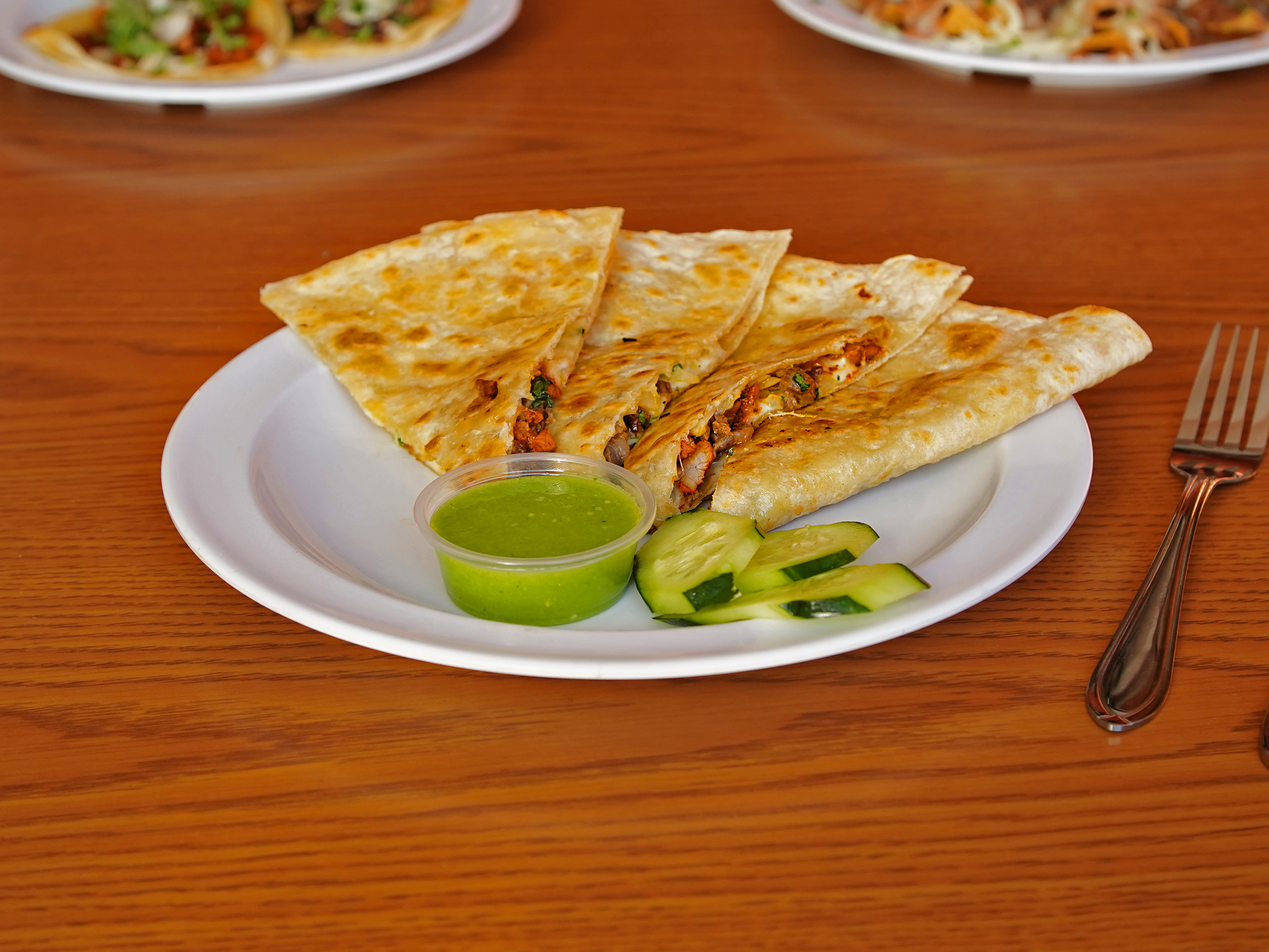 Order Quesadilla food online from El Rinconcito Taqueria store, Los Angeles on bringmethat.com
