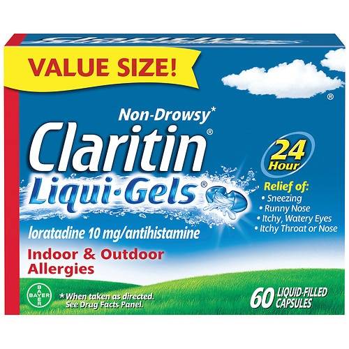 Order Claritin 24 Hour Allergy Relief Liqui-Gels - 30.0 ea food online from Walgreens store, Forney on bringmethat.com