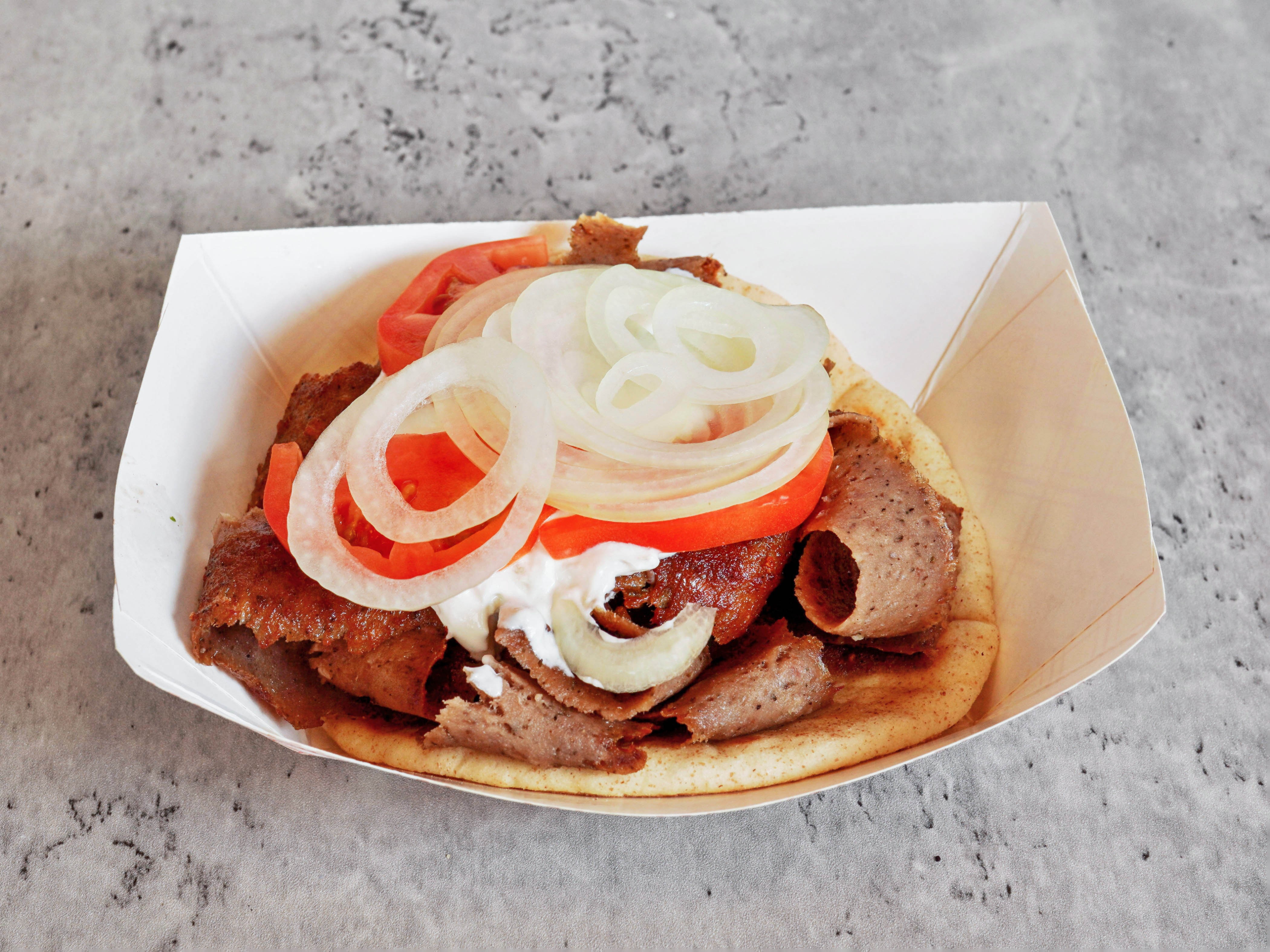 Order Gyro Sandwich food online from Old Chicago Red Hots store, Gurnee on bringmethat.com