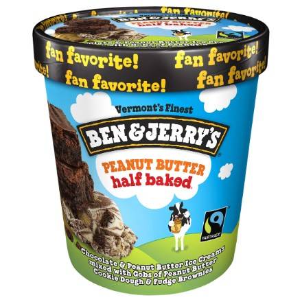 Order Ben & Jerry's Peanut Butter Half Baked (1 Pint) food online from 7-Eleven By Reef store, Marietta on bringmethat.com