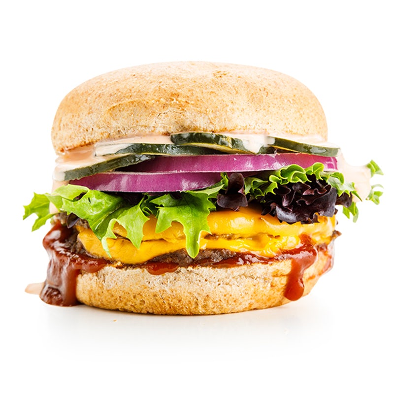 Order Double Cheeseburger food online from Native Foods Cafe store, Westwood Village on bringmethat.com