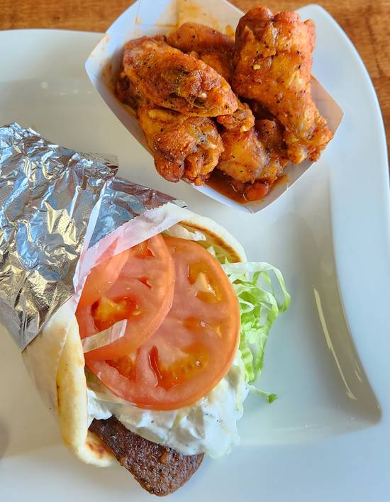 Order Gyro and 5PC Wings food online from K BBQ BOP store, Mobile on bringmethat.com