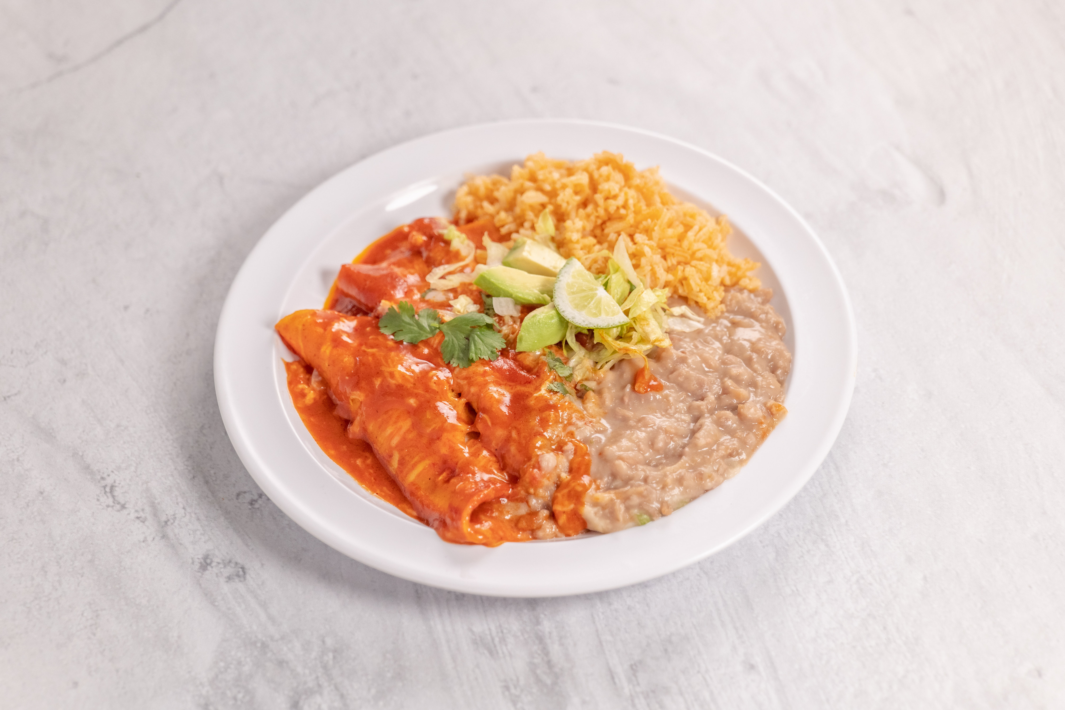 Order 3 Enchiladas Combo Plate food online from Taquisa Mexican Food store, West Covina on bringmethat.com