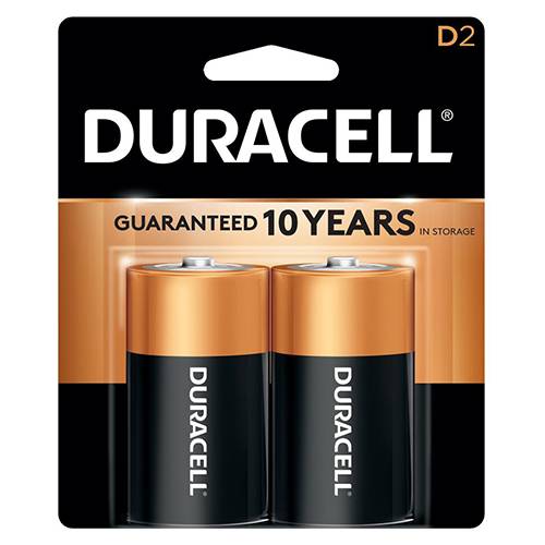 Order Duracell Batteries D - D/2 Pack food online from Bottle Shop & Spirits store, Los Alamitos on bringmethat.com