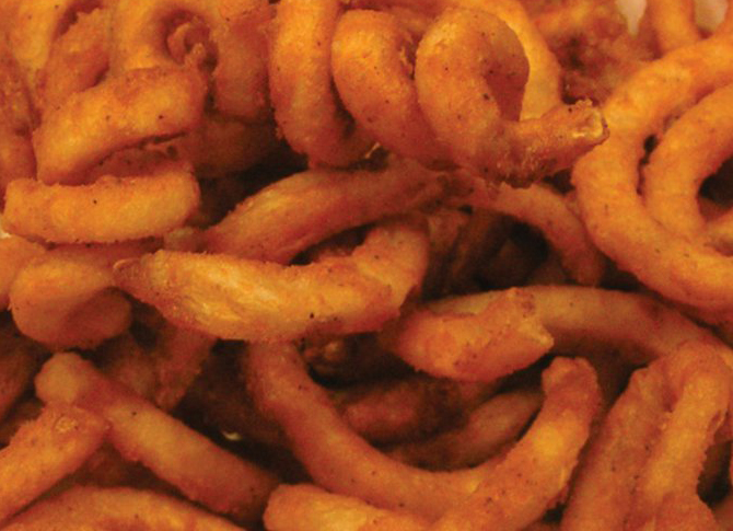 Order Curly Fries food online from Theo Cheesesteak Shop store, San Leandro on bringmethat.com