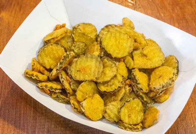 Order Fried Pickle Chips food online from Village Burger store, Johns Creek on bringmethat.com