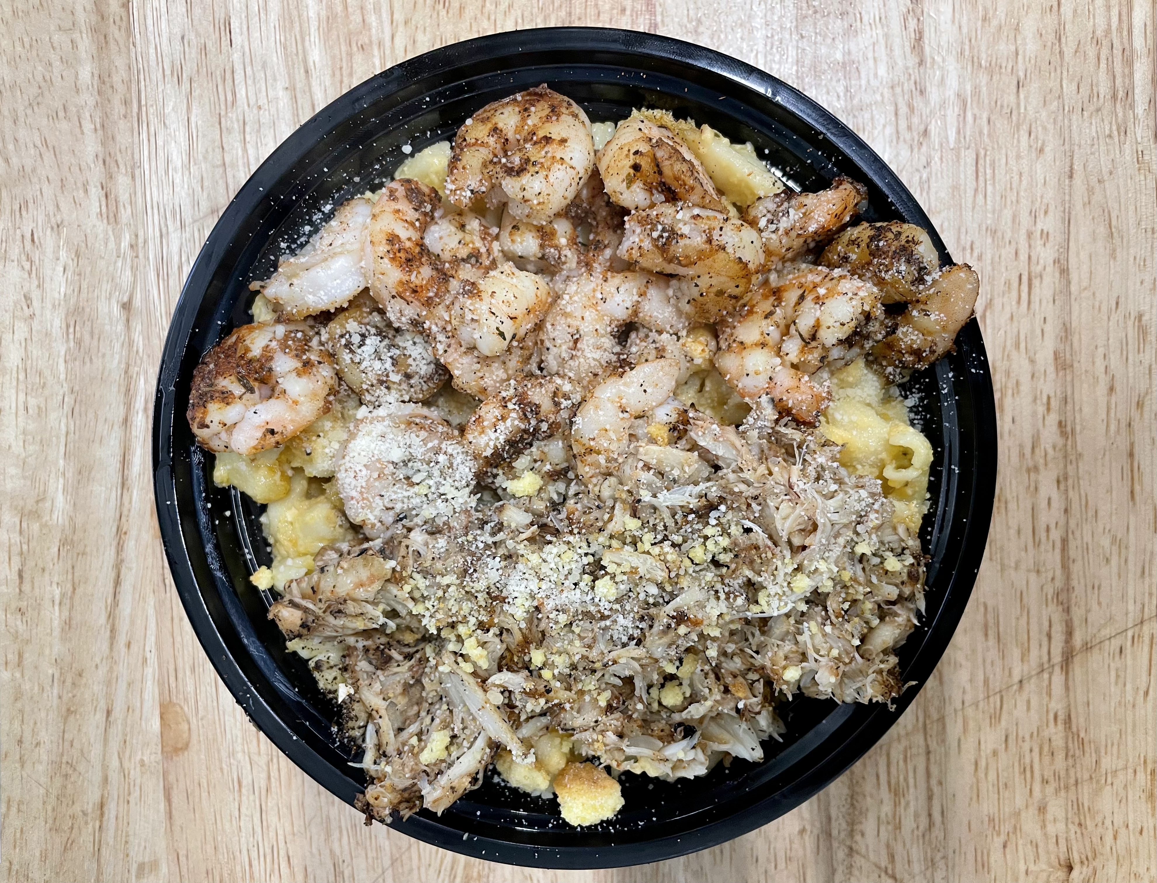 Order Blackened Crab & Shrimp Not Moms Mac and Cheese Bowl food online from Shotcaller Street Soul Food store, San Diego on bringmethat.com