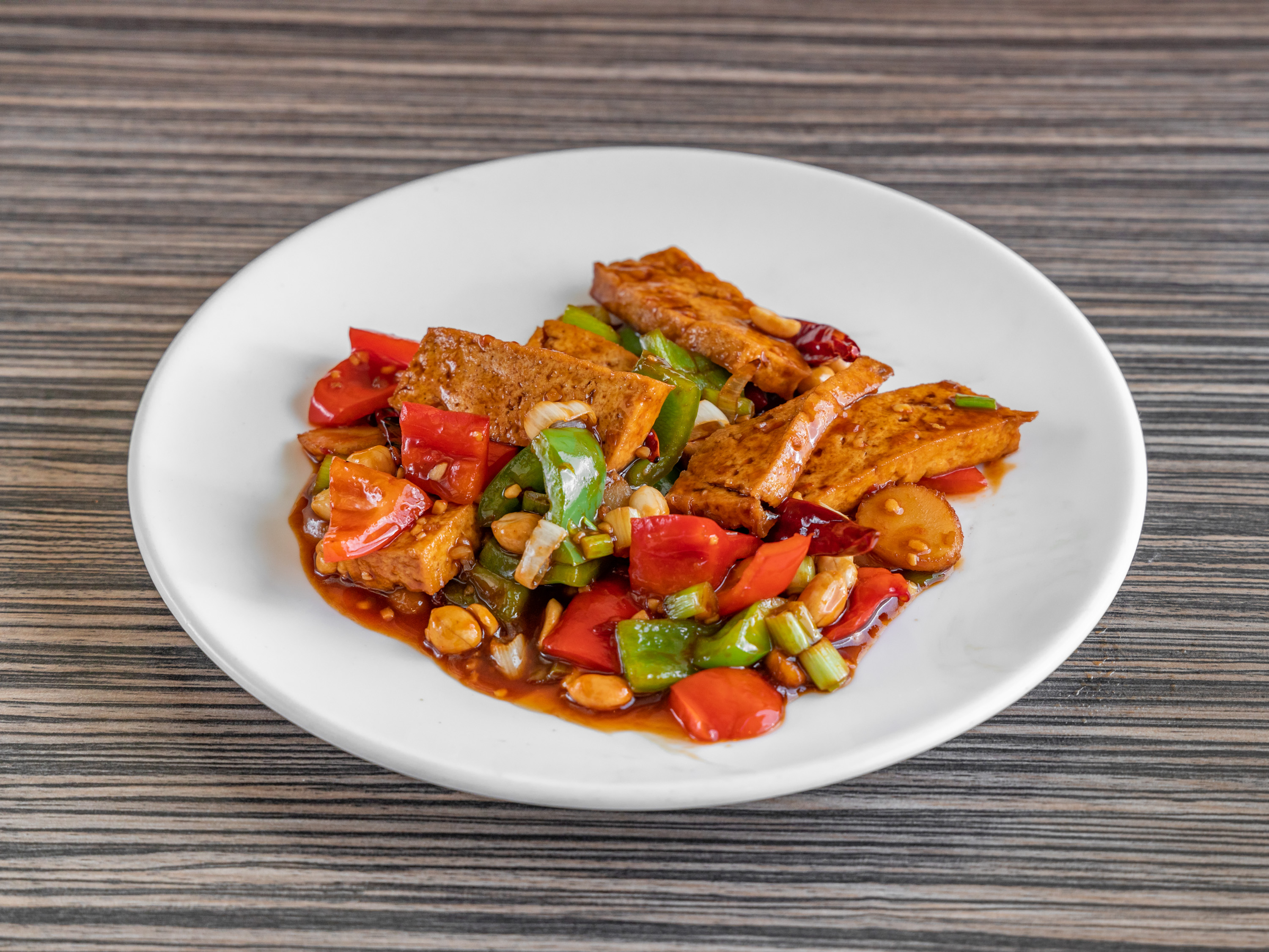 Order Kung Pao Tofu food online from Twin dragon Chinese restaurant store, Los Angeles on bringmethat.com