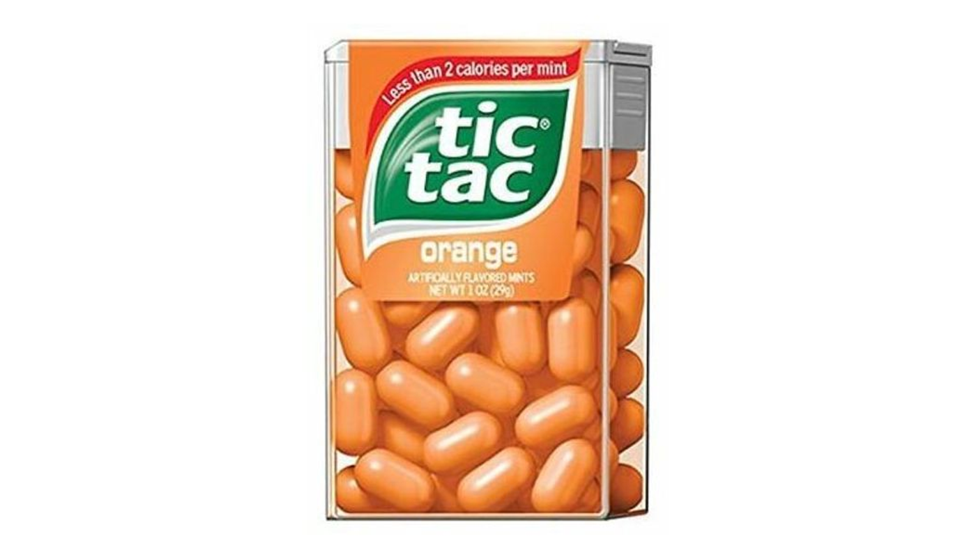 Order Tic Tac Artificially Flavored Mints Orange 1 oz Box food online from Far Western Liquor store, SANTA MARIA on bringmethat.com