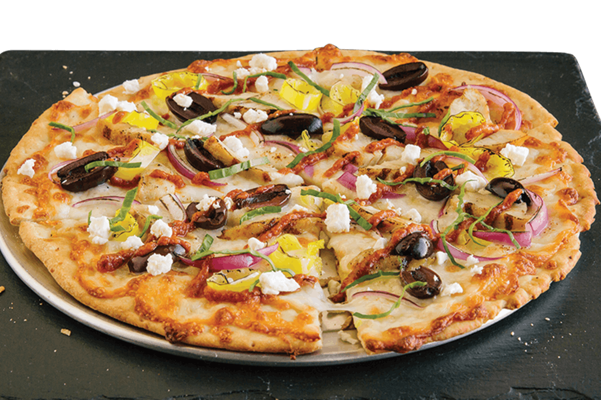 Order Athenian Pizza - Personal food online from Pie Five Pizza store, Lubbock on bringmethat.com