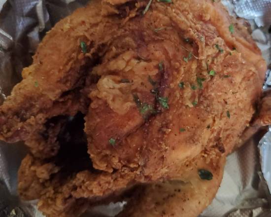 Order Deep Fried Cornish Hen food online from Millie's Plughouse store, Green on bringmethat.com
