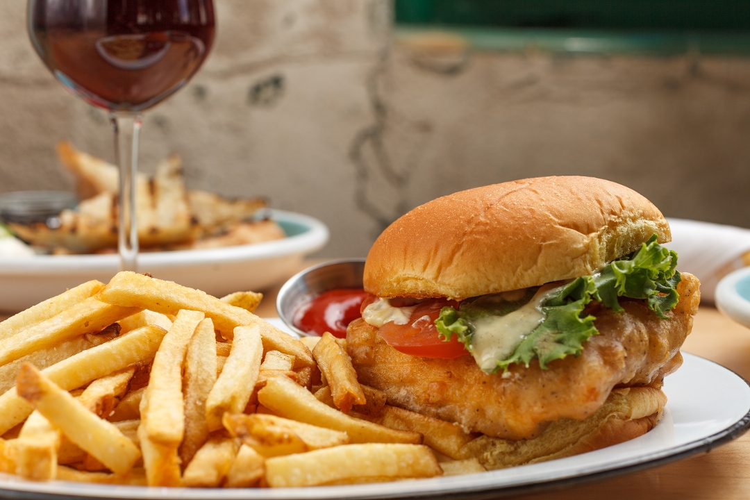 Order Fish Sandwich food online from Spoonbill Watering Hole & Restaurant store, Lafayette on bringmethat.com