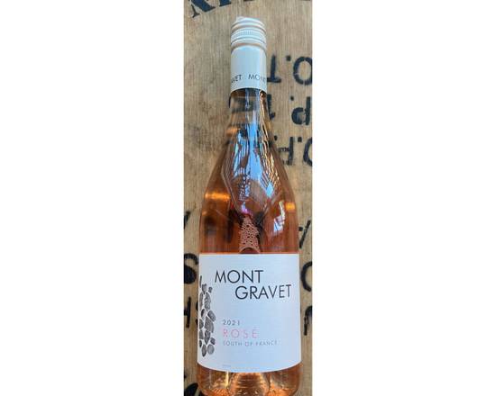 Order Mont Gravet Rosé, 750ml bottle (12.0% ABV) food online from Chris's Liquor- 2203 S Lamar Blvd store, Austin on bringmethat.com