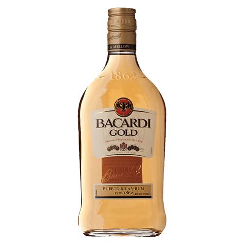 Order Bacardi Gold Rum - 375ml/Single food online from Bottle Shop & Spirits store, Los Alamitos on bringmethat.com