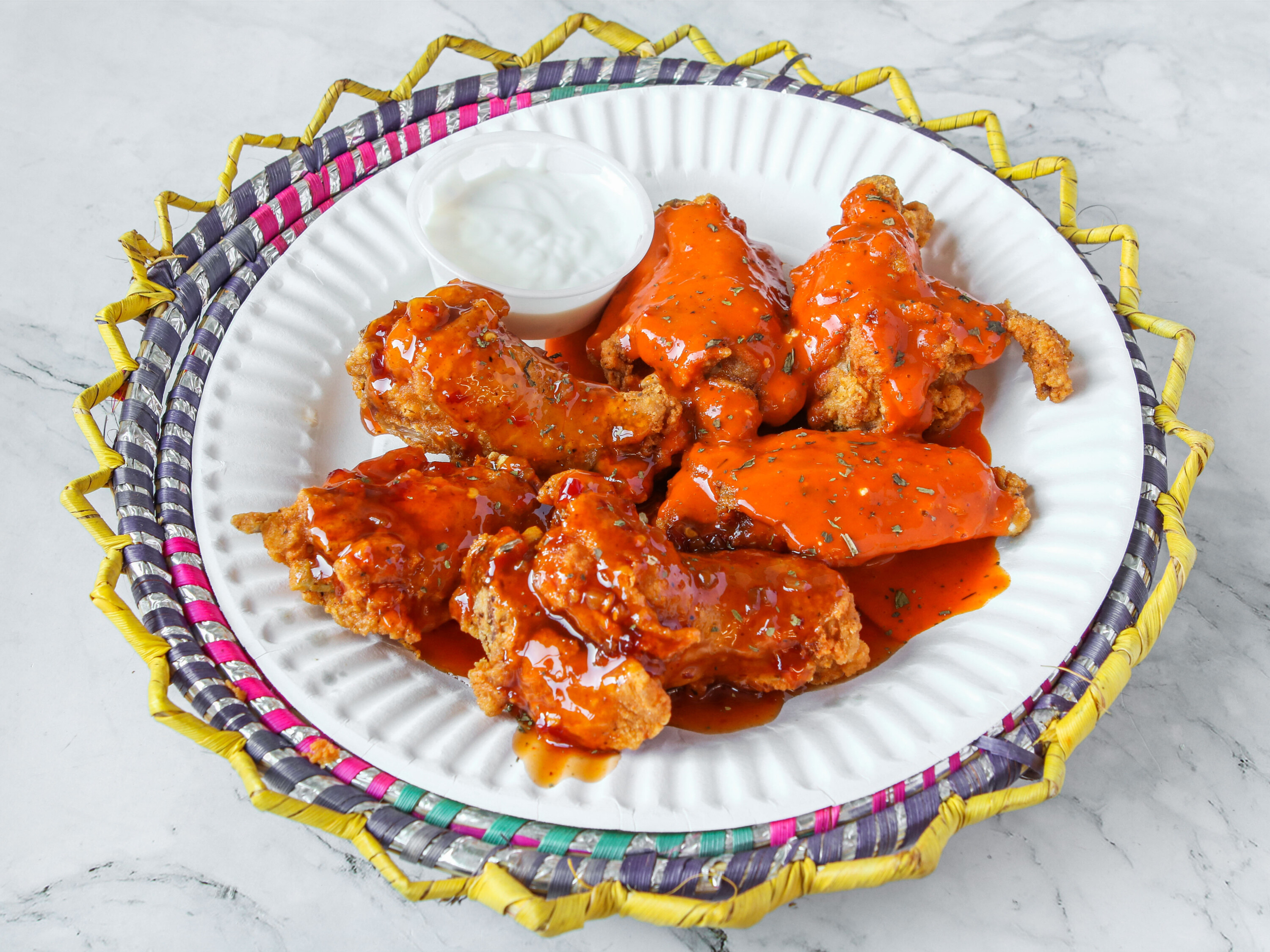 Order 17. Six Pieces Wings food online from New York Plater store, Fall River on bringmethat.com