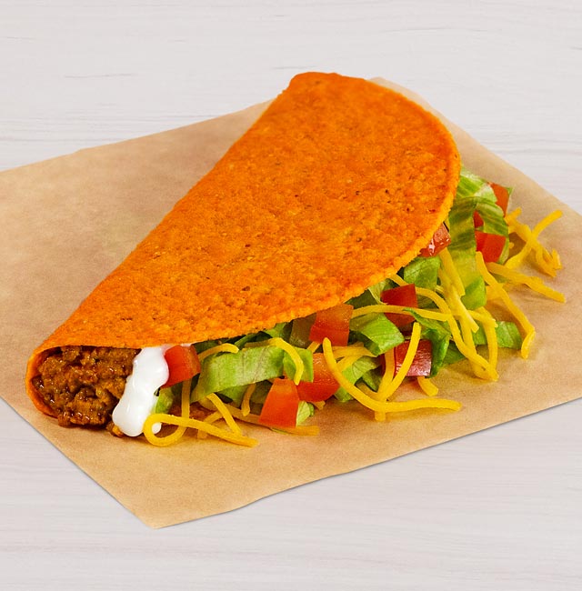 Order Nacho Cheese Doritos® Locos Tacos Supreme® food online from Taco Bell store, Goshen on bringmethat.com