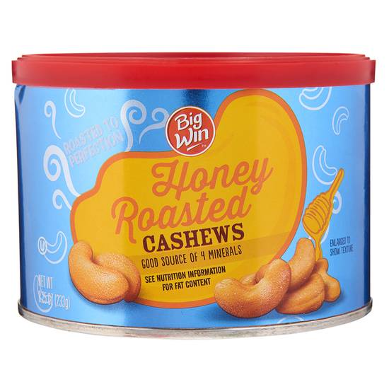 Order Big Win Whole Cashews Honey Roasted (8.25 oz) food online from Rite Aid store, Yamhill County on bringmethat.com