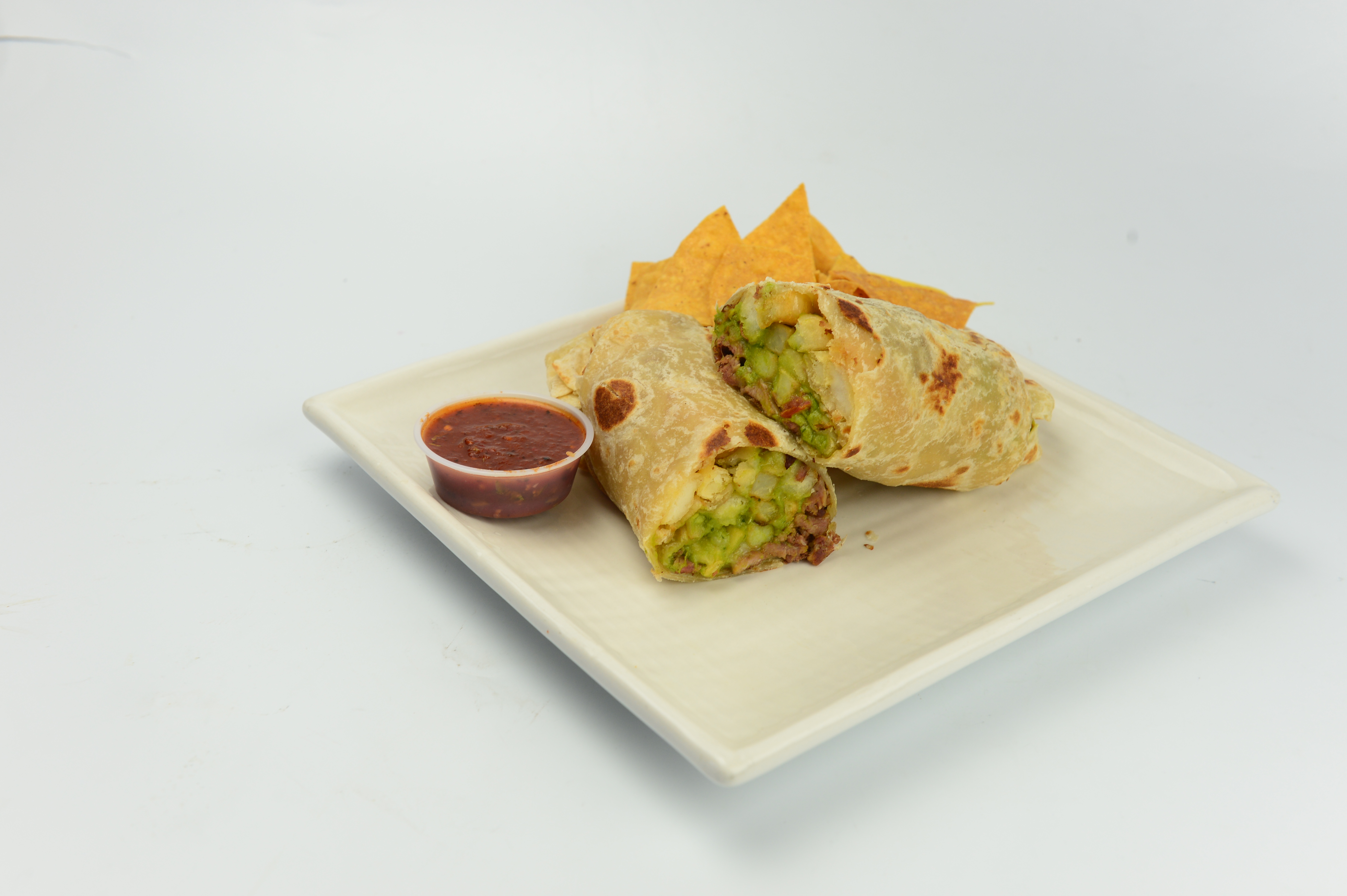 Order Steak and Prawn Burrito food online from La Pina Cantina Mexican Grill store, San Francisco on bringmethat.com