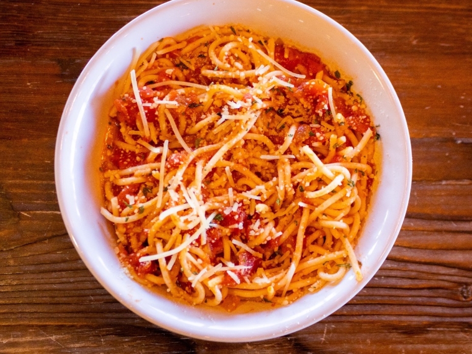 Order Small Portion Spaghetti Pasta food online from Palio Pizza Cafe store, Allen on bringmethat.com