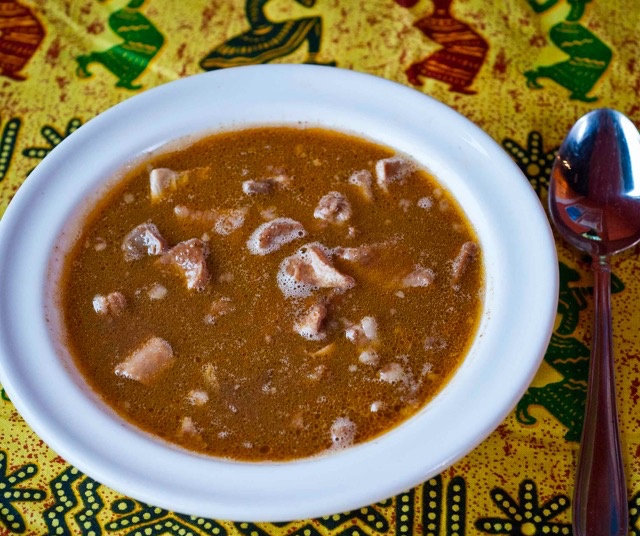 Order Goat Pepper Soup (Spicy) - 12 ounces food online from Flavors Of Africa store, Lilburn on bringmethat.com