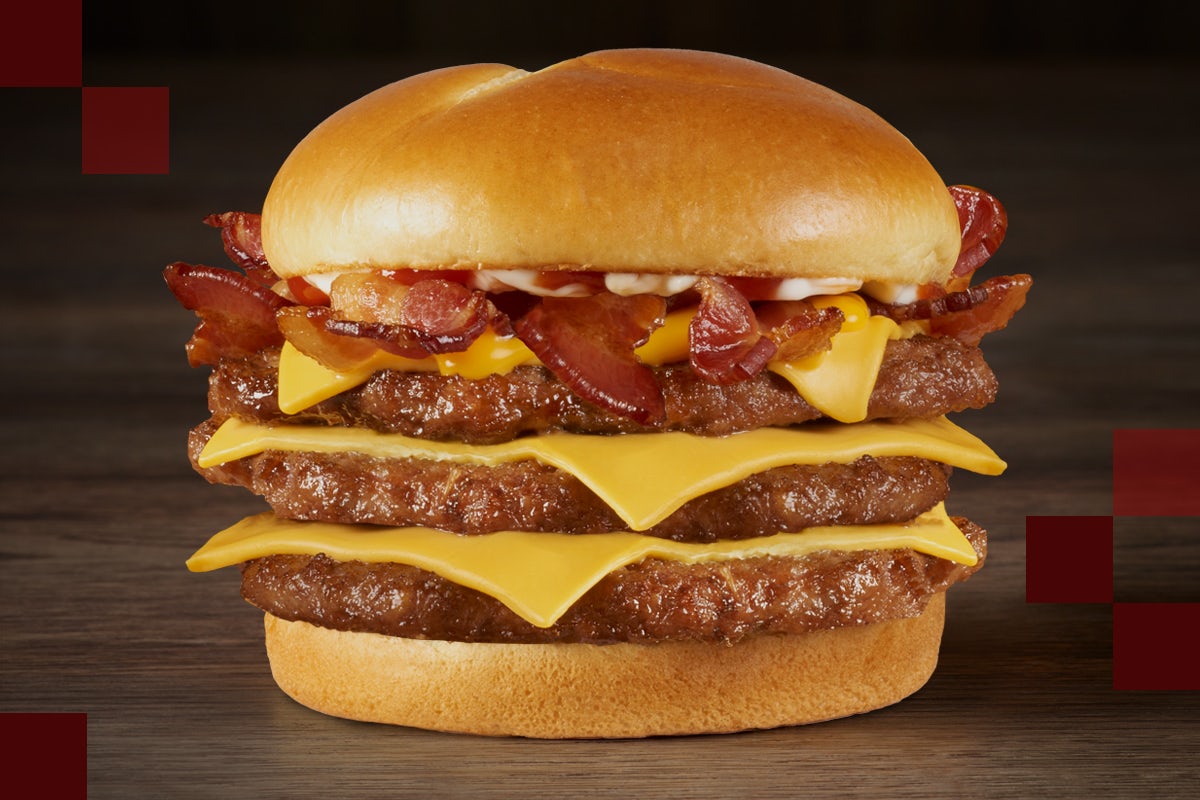 Order Triple Baconzilla!® food online from Rally's store, Indianapolis on bringmethat.com