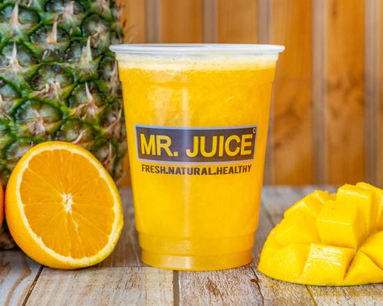 Order Pineapple, Mango, and Orange Smoothie food online from Mr Juice store, Los Angeles on bringmethat.com
