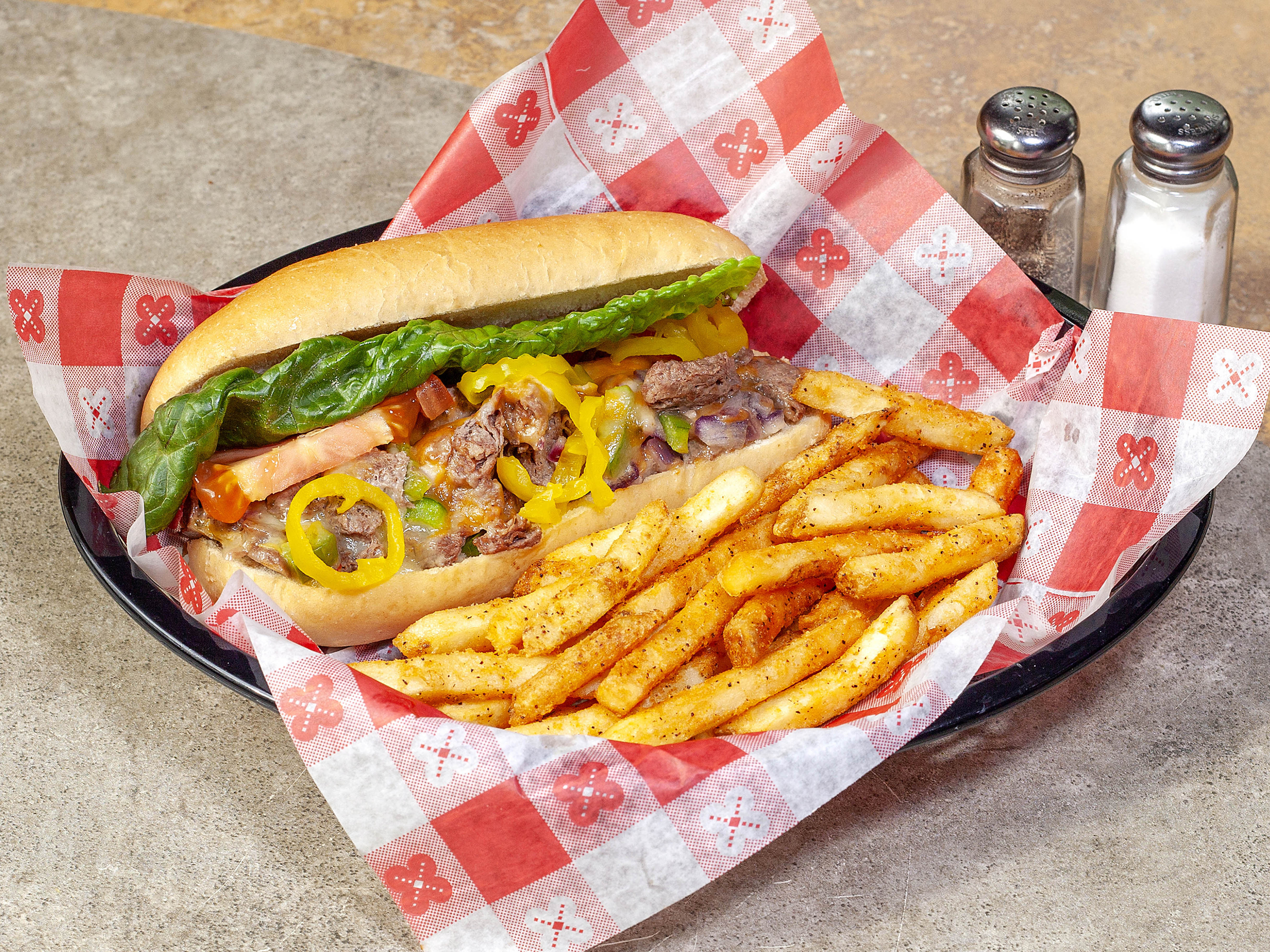 Order Philly Steak Sandwich food online from Ranell Cafe store, Saint Louis on bringmethat.com