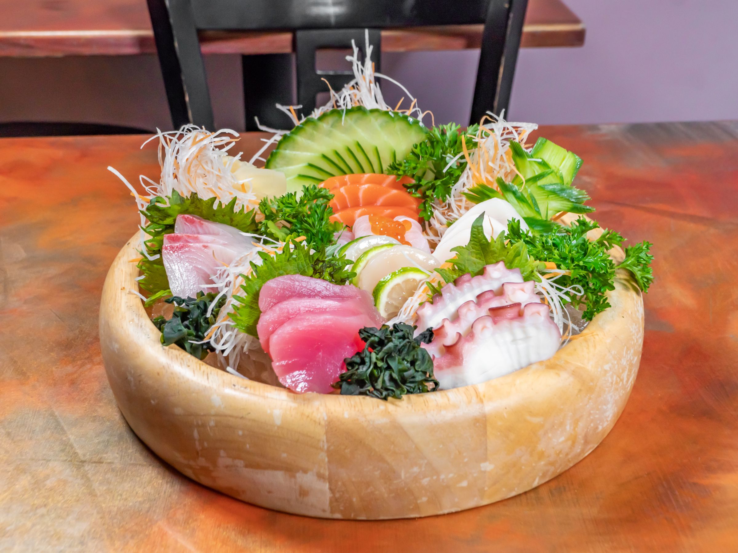 Order Deluxe Sashimi food online from Asia Nine Bar and Lounge store, Washington on bringmethat.com