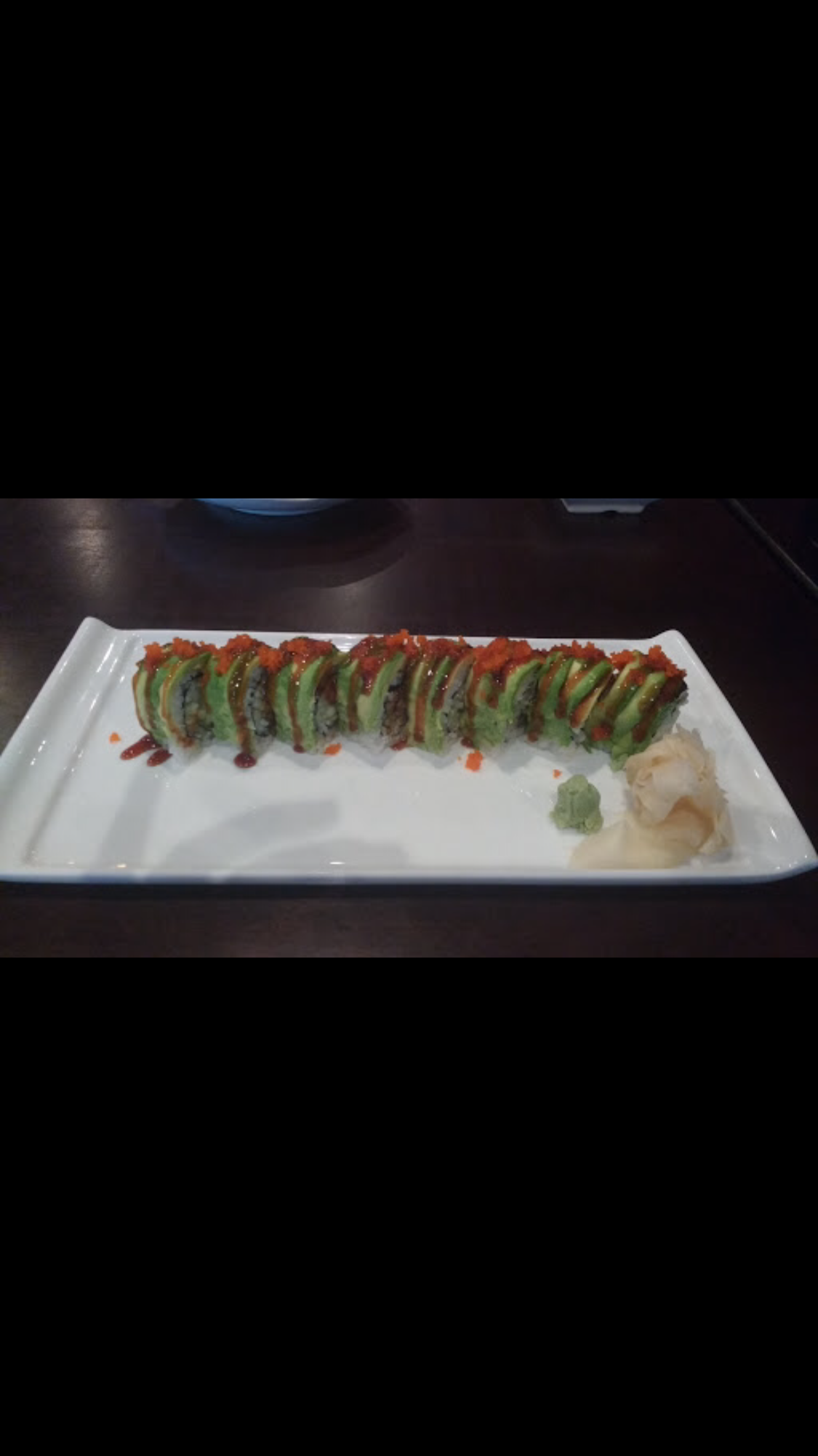 Order Green Dragon Roll food online from Blossom Asian Bistro store, Summit on bringmethat.com
