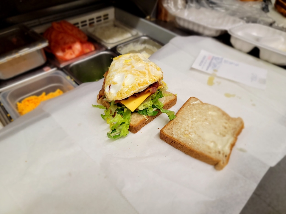 Order Bacon & Egg Sandwich food online from Steak In A Sack store, Fort Washington on bringmethat.com