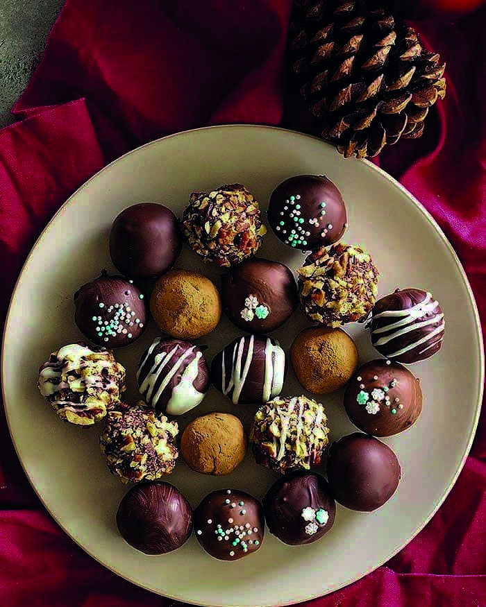 Order Homemade Chocolate Truffles 12pc box food online from Gold Leaf Pastry Shop store, Linden on bringmethat.com