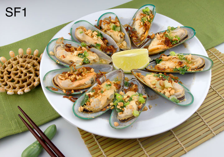 Order SF1 Vietnamese Style Grilled Clams or Mussels food online from So Pho So Good store, San Francisco on bringmethat.com