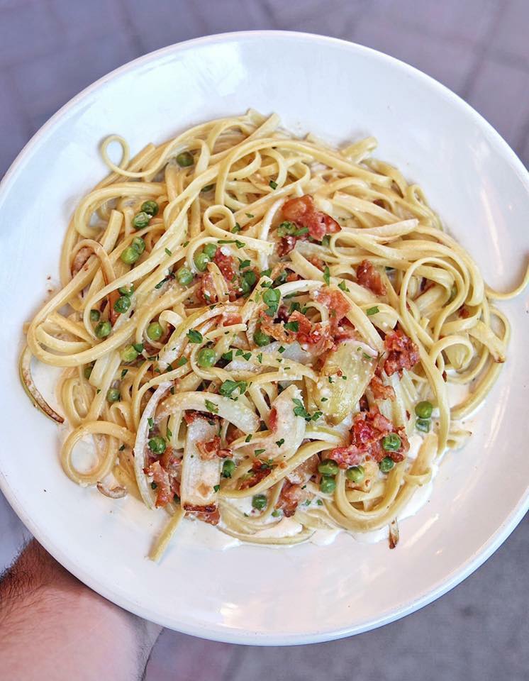Order Linguine Carbonara food online from Locale Gastro Bar store, Patchogue on bringmethat.com