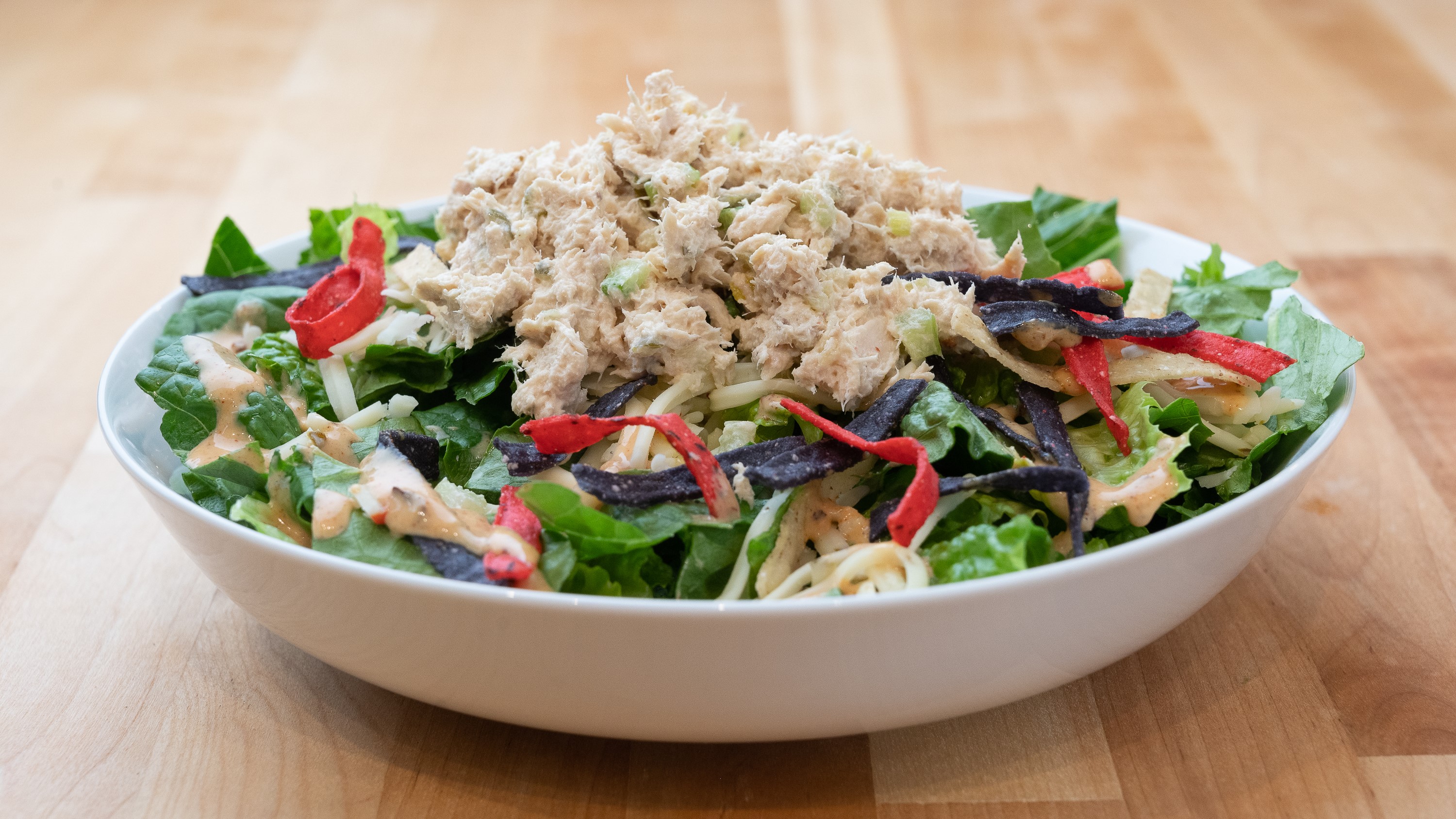 Order Premium Albacore Tuna on Southwest Caesar Salad food online from Bridge City Cafe store, Portland on bringmethat.com