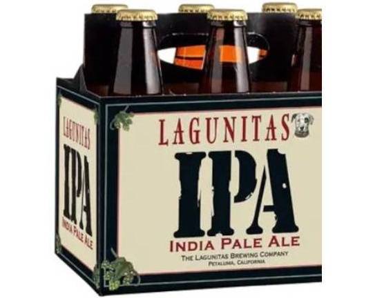 Order Lagunitas IPA, 6pk-12oz bottle beer (6.2% ABV) food online from Cold Spring Liquor store, Liberty Hill on bringmethat.com