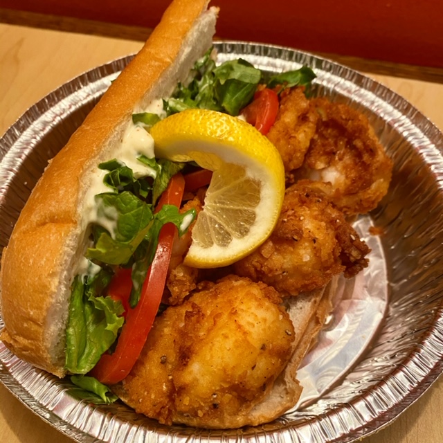 Order Shrimp Po'boy food online from The Mill On Macarthur store, Richmond on bringmethat.com