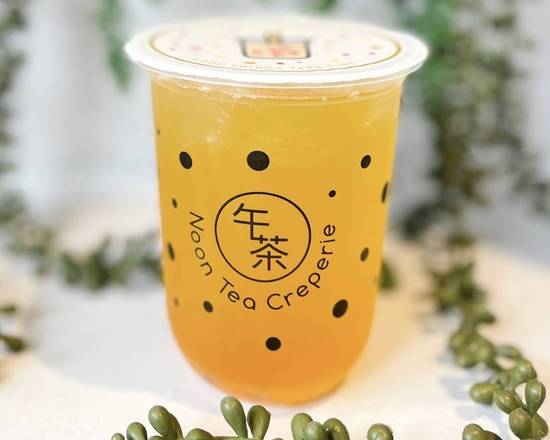 Order Mango Passion Fruit Tea (22oz) food online from Noon Tea Creperie store, Madison on bringmethat.com