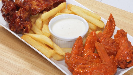 Order 10 PC TRADITIONAL BUFFALO WINGS FRIES NOT INCLUDED food online from Captain Hooks Fish & Chicken store, Chicago on bringmethat.com