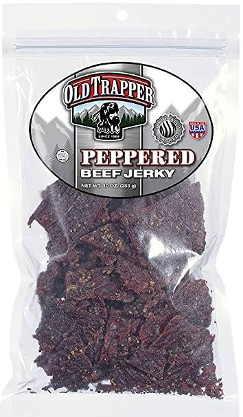 Order Old Trapper Peppered Beef Jerky food online from Exxon Food Mart store, Port Huron on bringmethat.com