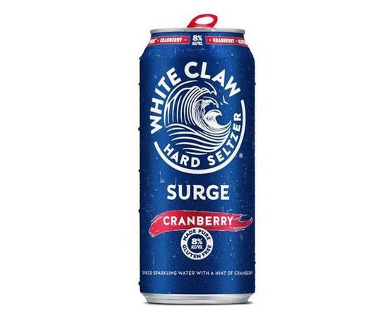 Order =White Claw Surge Cranberry Hard Seltzer 16oz Can food online from Windy City Liquor Market store, El Cajon on bringmethat.com